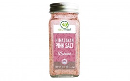 Geo-Fresh Natural Himalayan Pink Salt  Glass Bottle  110 grams